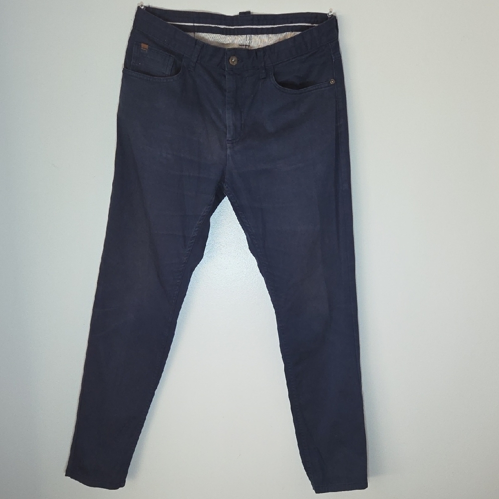 Zara Blue Slim Fit Jeans Tapered Leg